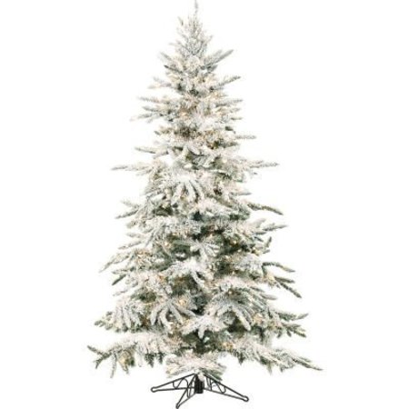 ALMO FULFILLMENT SERVICES LLC Fraser Hill Farm Artificial Christmas Tree, 7.5 Ft. Mountain Pine, Smart String Clear LED Lights FFMP075-3SN